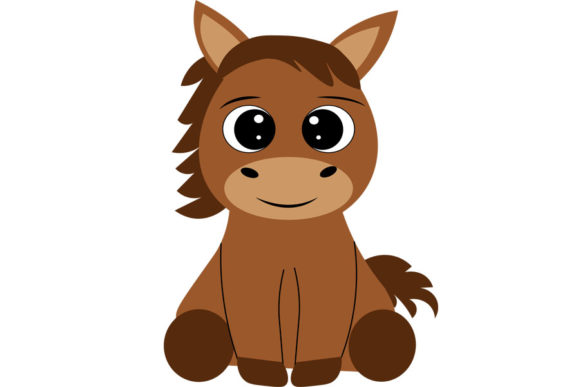 Cute Horse Graphics for Creative Crafts