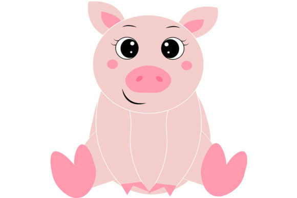 Cute Pig Svg for Graphics and Crafts