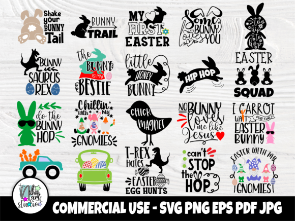 Easter Graphics for Crafts and Marketing