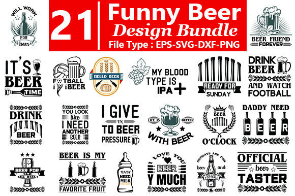 Funny Beer SVG Bundle