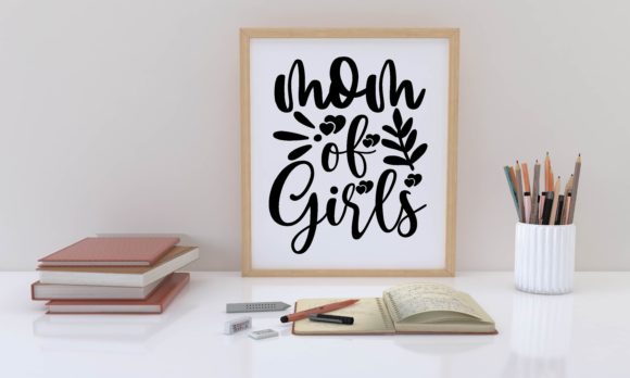 Mom of Girls Svg