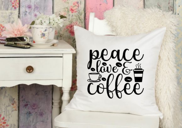 Peace Love Coffee Svg Graphics for Crafts
