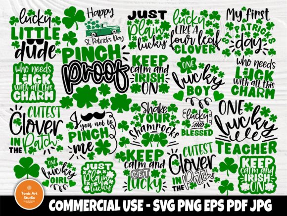 St Patricks Day Bundle Graphics for Crafts