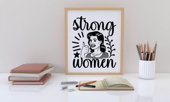 Strong Women Svg Graphics for Creative Crafts